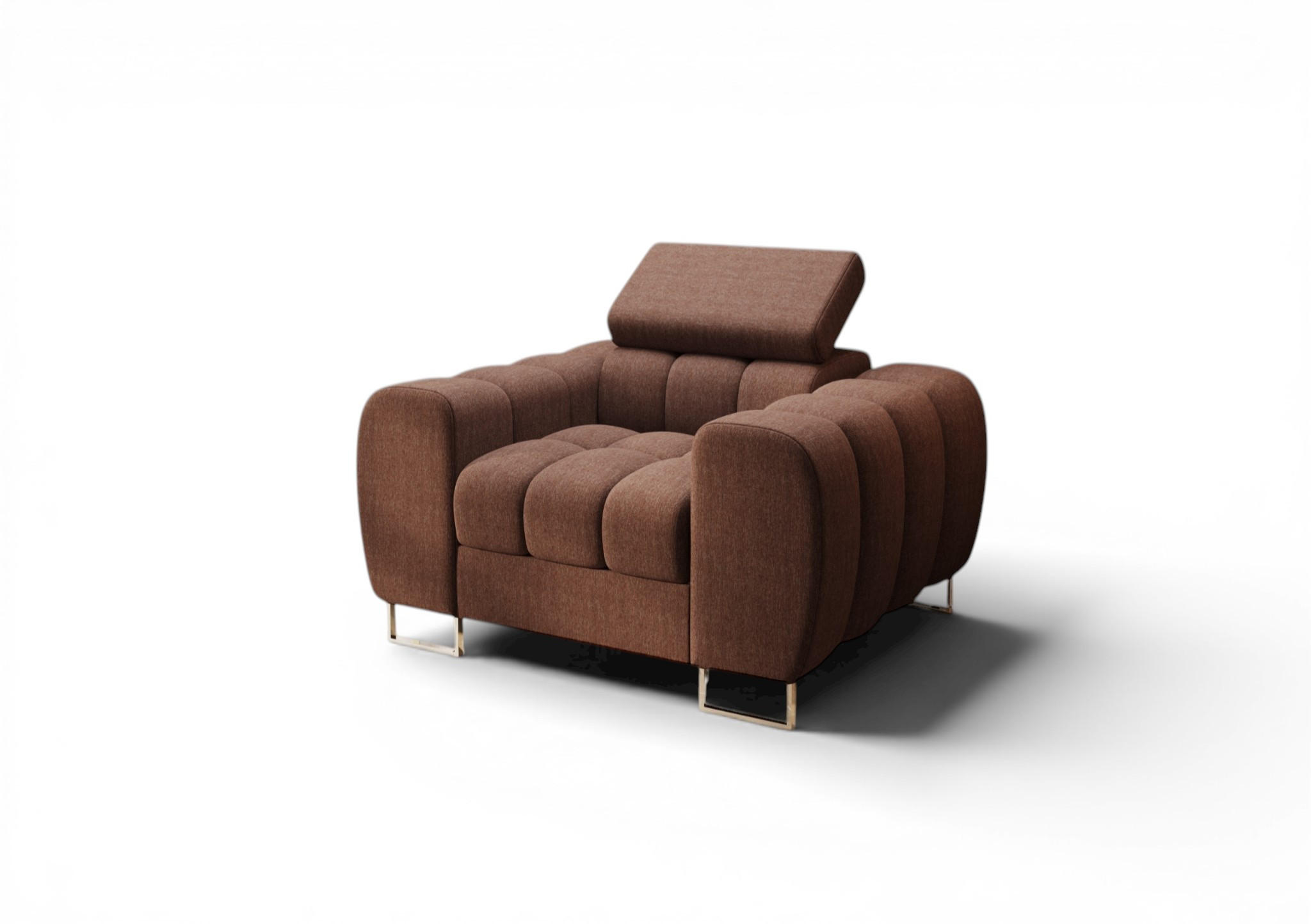 SESSEL Bastien In Stoff Gemma - Violett, Holzwerkstoff/Textil (115/95/97cm) - Fun Möbel