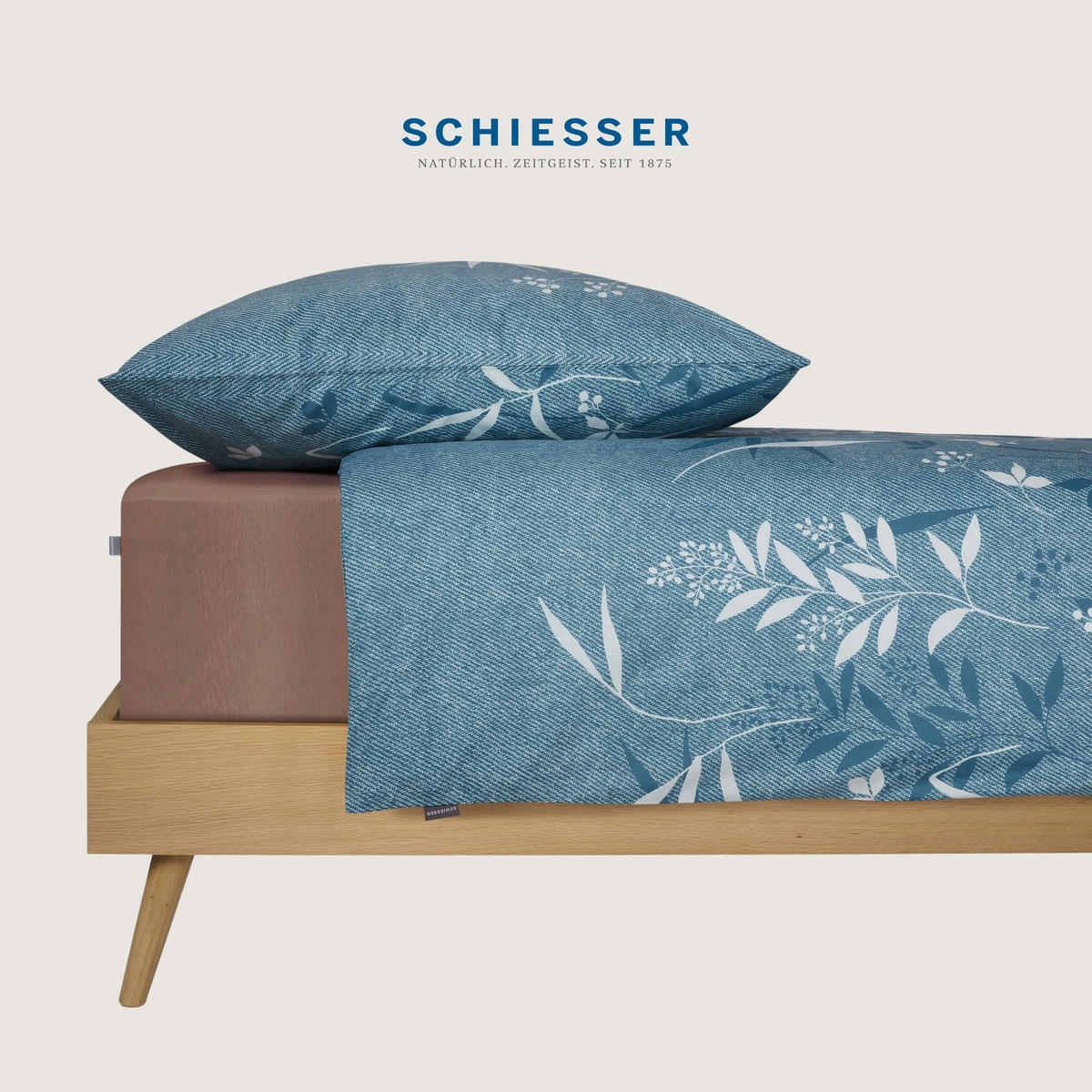 SPANNBETTLAKEN Elli - 97/3 - 100 x 200 cm - Braun - Braun, Textil (100/200cm) - SCHIESSER