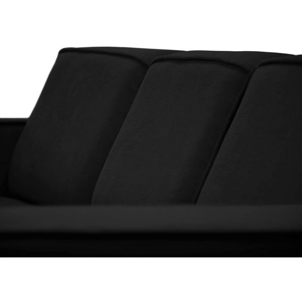 ECKSOFA ohne Schlaffunktion Pedro L schwarz links - Schwarz, Kunststoff/Textil (267/170cm) - Beautysofa