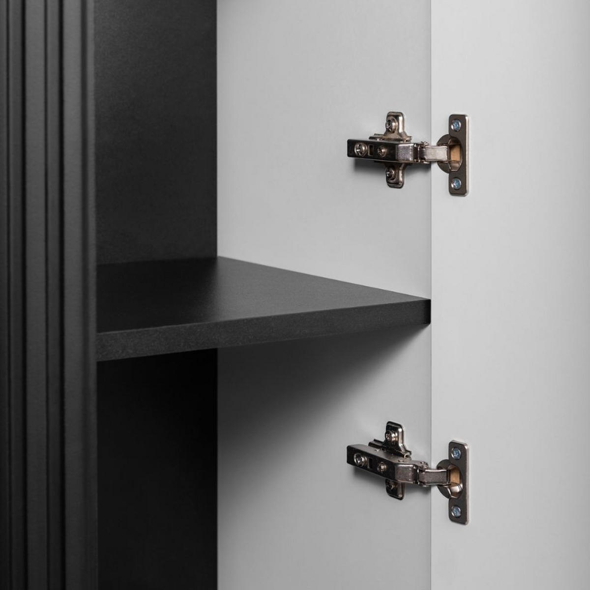 HÄNGESCHRANK Schwarz matt 35/139/31 cm - Schwarz, Holzwerkstoff (35.5/139/31.5cm) - Rodan