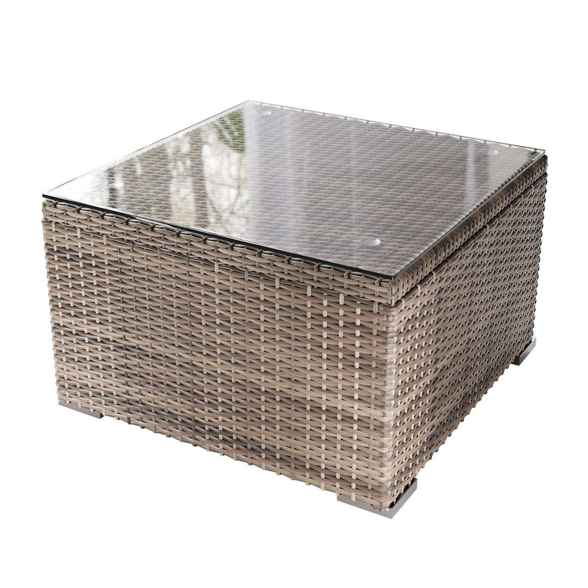 LOUNGEGARNITUR Punta Cana inkl. Abdeckung 3-tlg. - Grau, Kunststoff - Juskys