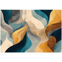 FOTOTAPETE Art Deco Abstrakt Beige 150x105 cm - Multicolor, Papier (150/105cm) - Wallarena