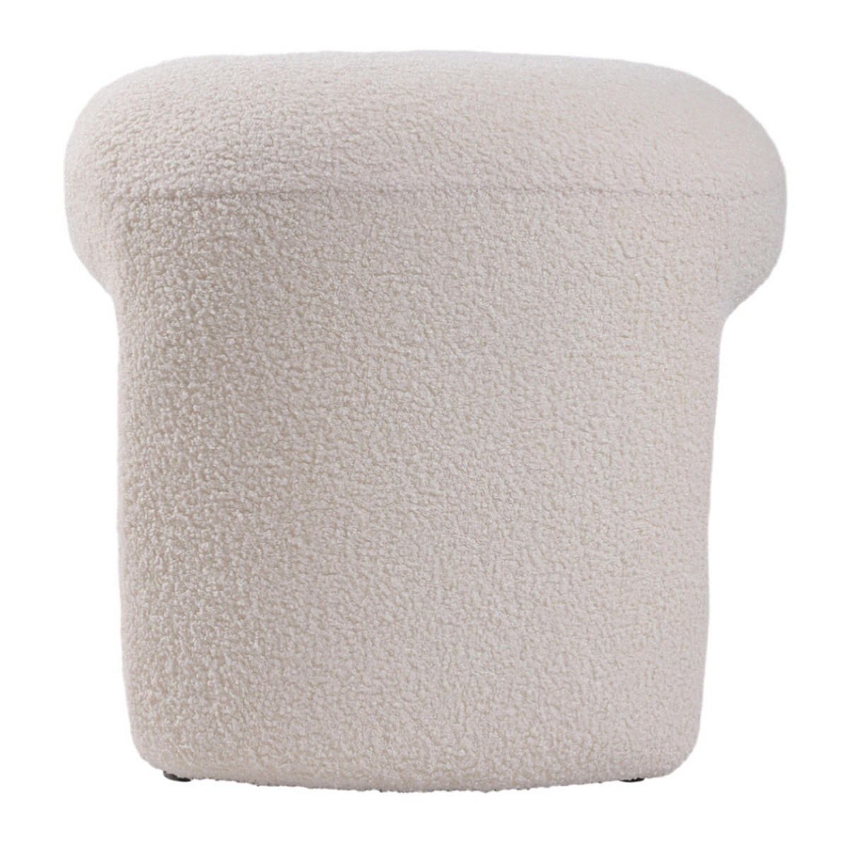 FUSSHOCKER 46/44/41 cm Teddyfleece Weiß - Weiß, Textil (46/41/44cm) - Livingandhome