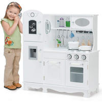 KINDERKÜCHE Weiß - Weiß, Holz (30/89/79cm) - COSTWAY