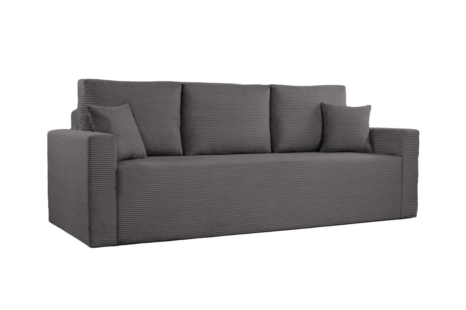 Kaiser Möbel Schlafsofa Dunkelgrau 227x90x92 cm