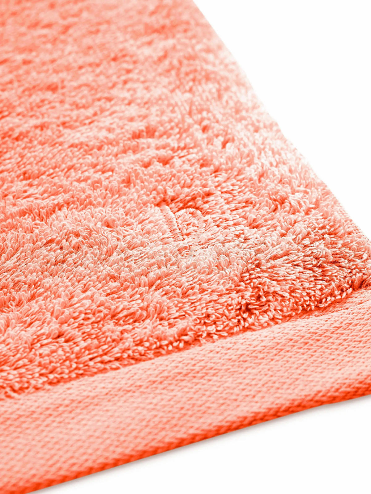 SAUNATUCH Pura Coral - Koralle, Textil (80/200cm) - Herzbach Home