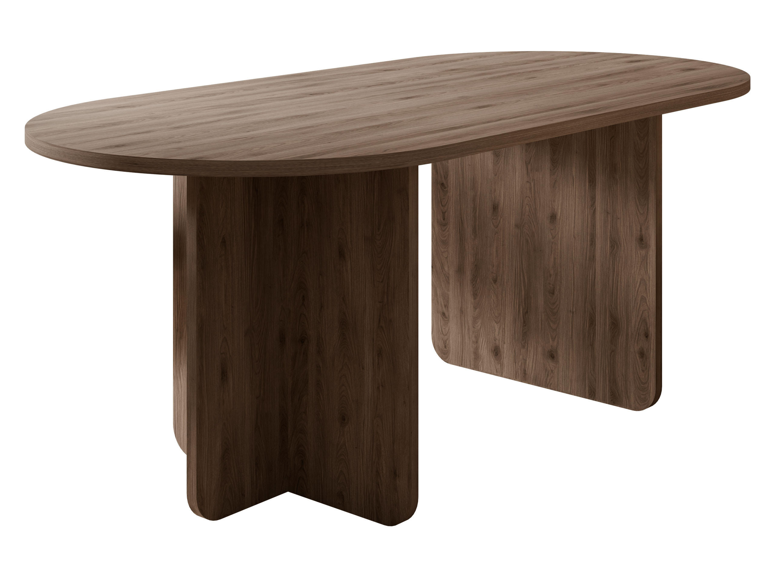 ESSTISCH Xuala - Nussbaumfarben, Holzwerkstoff (185/90/75cm) - MIRJAN24