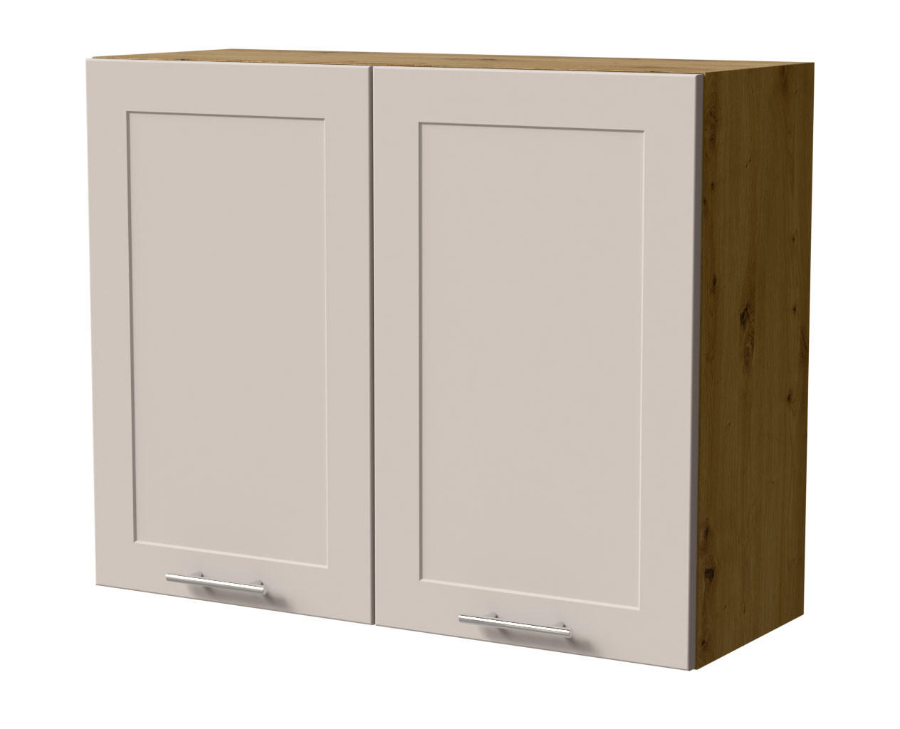 HÄNGESCHRANK Oslo W3/90 Eiche Artisan / Kaschmir Matt 90 / 32,5 / 72cm - Kaschmir/Eiche Artisan, Holz/Holzwerkstoff (90/72/32.5cm) - Feldmann-Wohnen