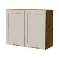 HÄNGESCHRANK Oslo W3/90 Eiche Artisan / Kaschmir Matt 90 / 32,5 / 72cm - Kaschmir/Eiche Artisan, Holz/Holzwerkstoff (90/72/32.5cm) - Feldmann-Wohnen