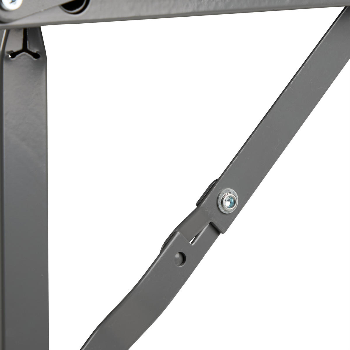 GARTENTISCH - Grau, Kunststoff/Metall (78/166/76cm) - Relaxdays