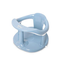 BABYBADEWANNE Sitz Happy Bubbles blau rutschfeste Basis, hohe Rückenlehne - Blau, Kunststoff (22/32cm) - Lorelli
