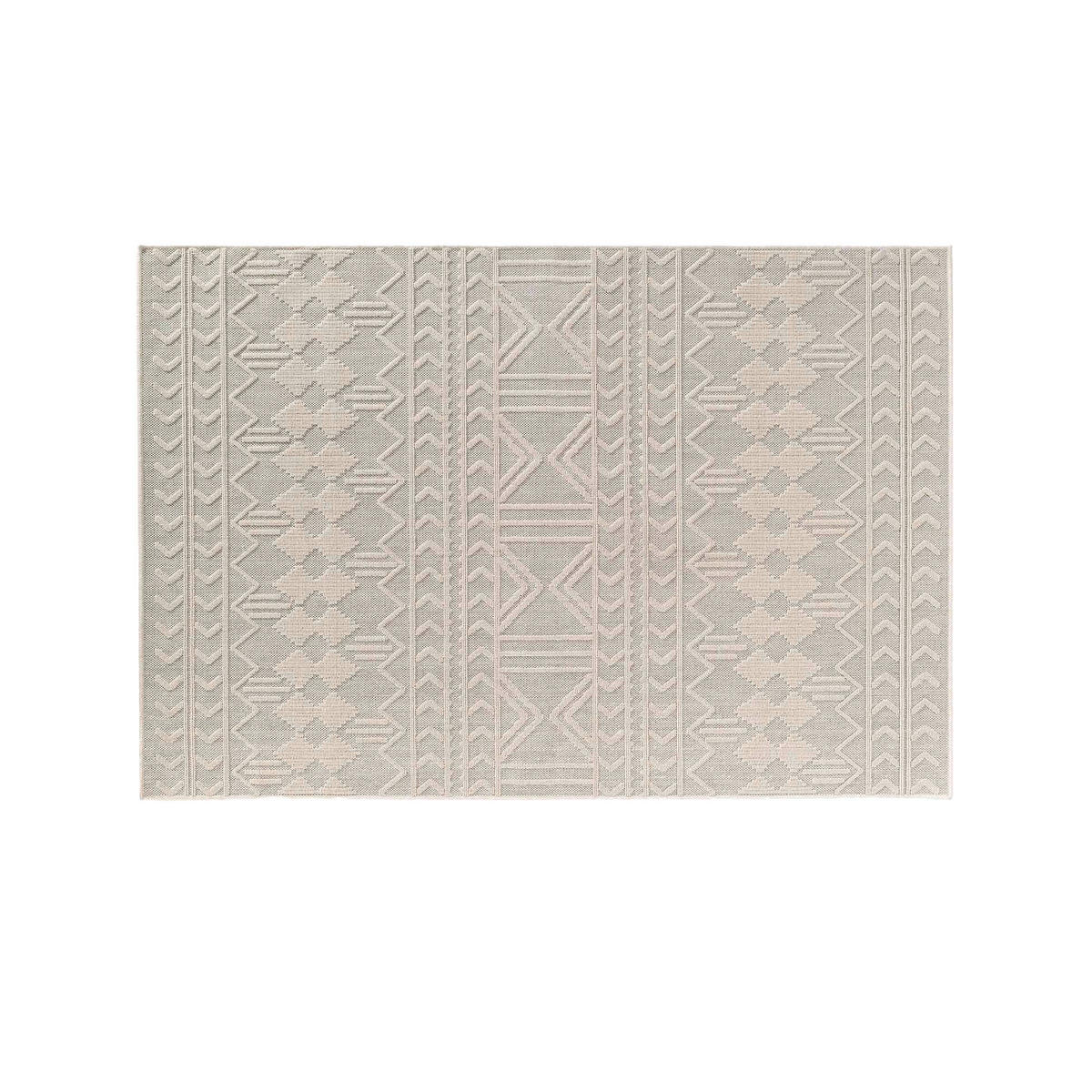 BODENMATTE Geprägtes Muster - Beige, Kunststoff (160/230cm) - Douceur d´intérieur