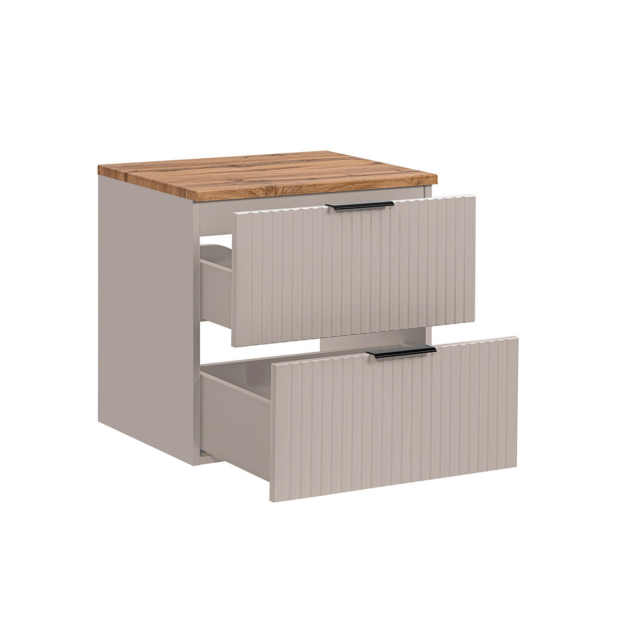 WASCHTISCHUNTERSCHRANK 60.6cm Adriel Beige - Beige, Holzwerkstoff (60.6/59/46cm) - Petits-meubles