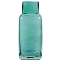 BLUMENVASE Glas grün Merbaka - Grün, Glas (26cm) - Beliani