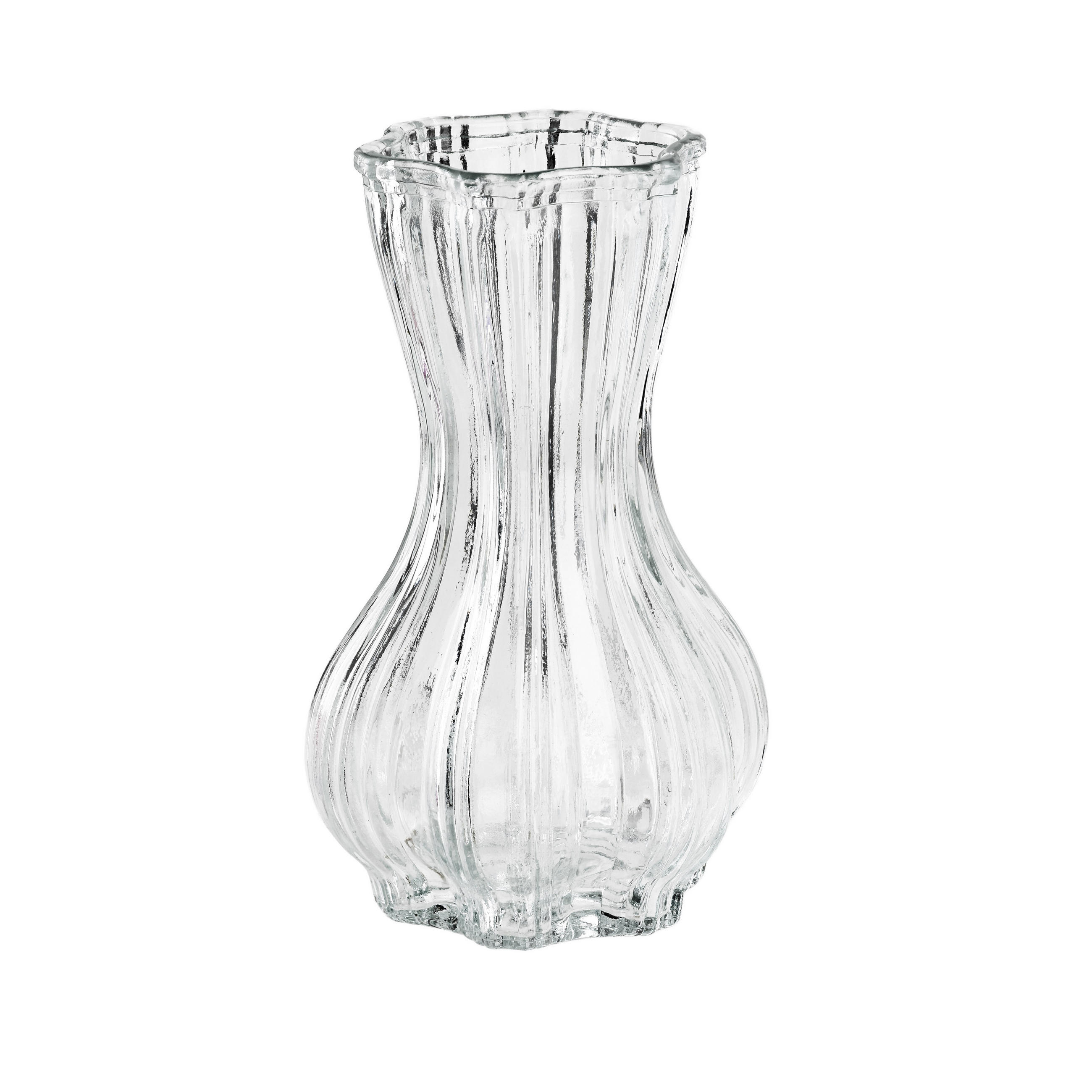 VASE Serenite Transparent 6,5x8,5xh15 cm Glas - Transparent, Glas (15cm) - Mondex