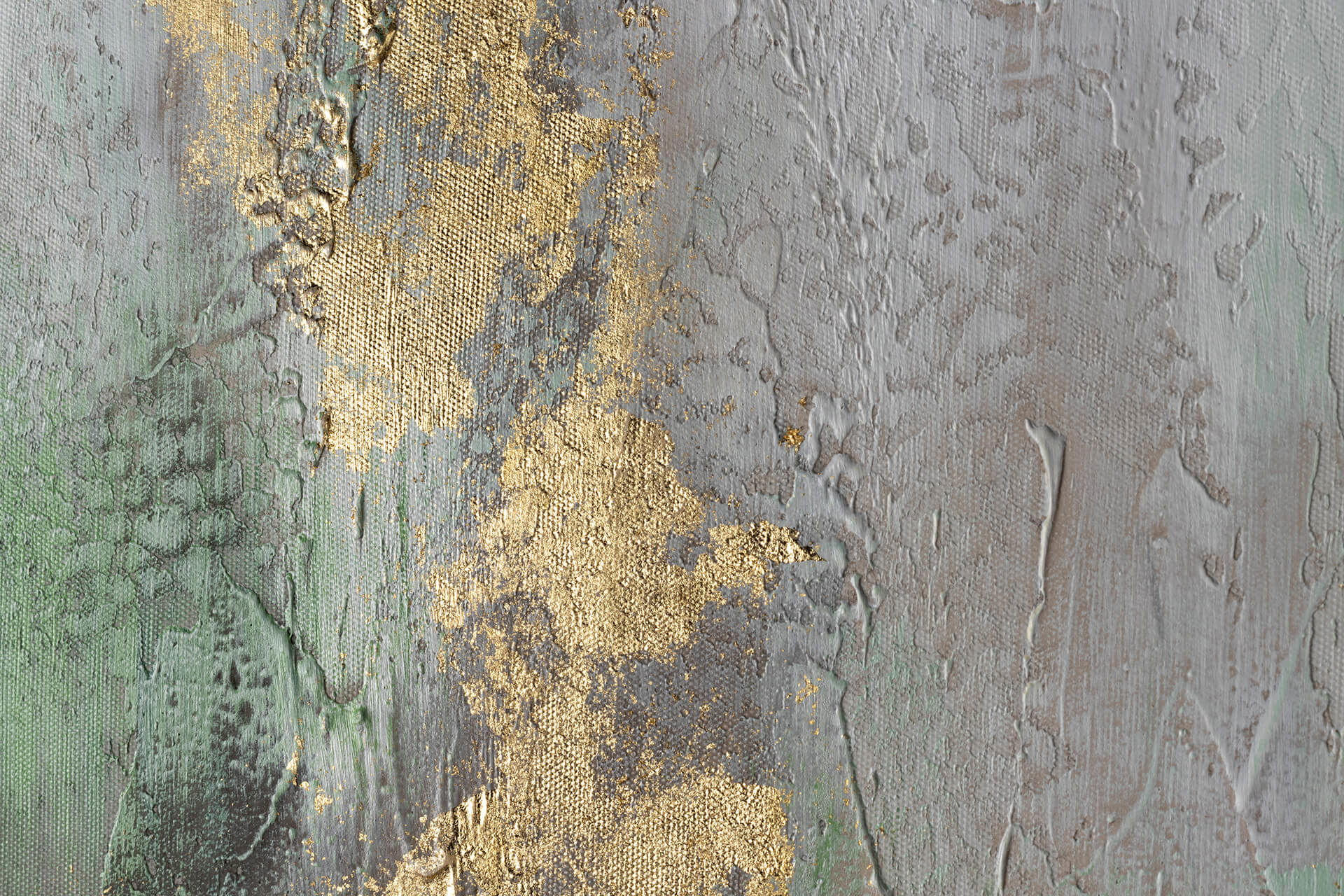 ÖLGEMÄLDE 120/80 cm - Grün, Holz/Textil (2.11/80cm) - KUNSTLOFT