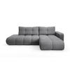 ECKSOFA DUCA R-S Grau Chenille mit Schlaffunktion - Dunkelgrau, Holz (266.5/266.5cm) - MASSENO
