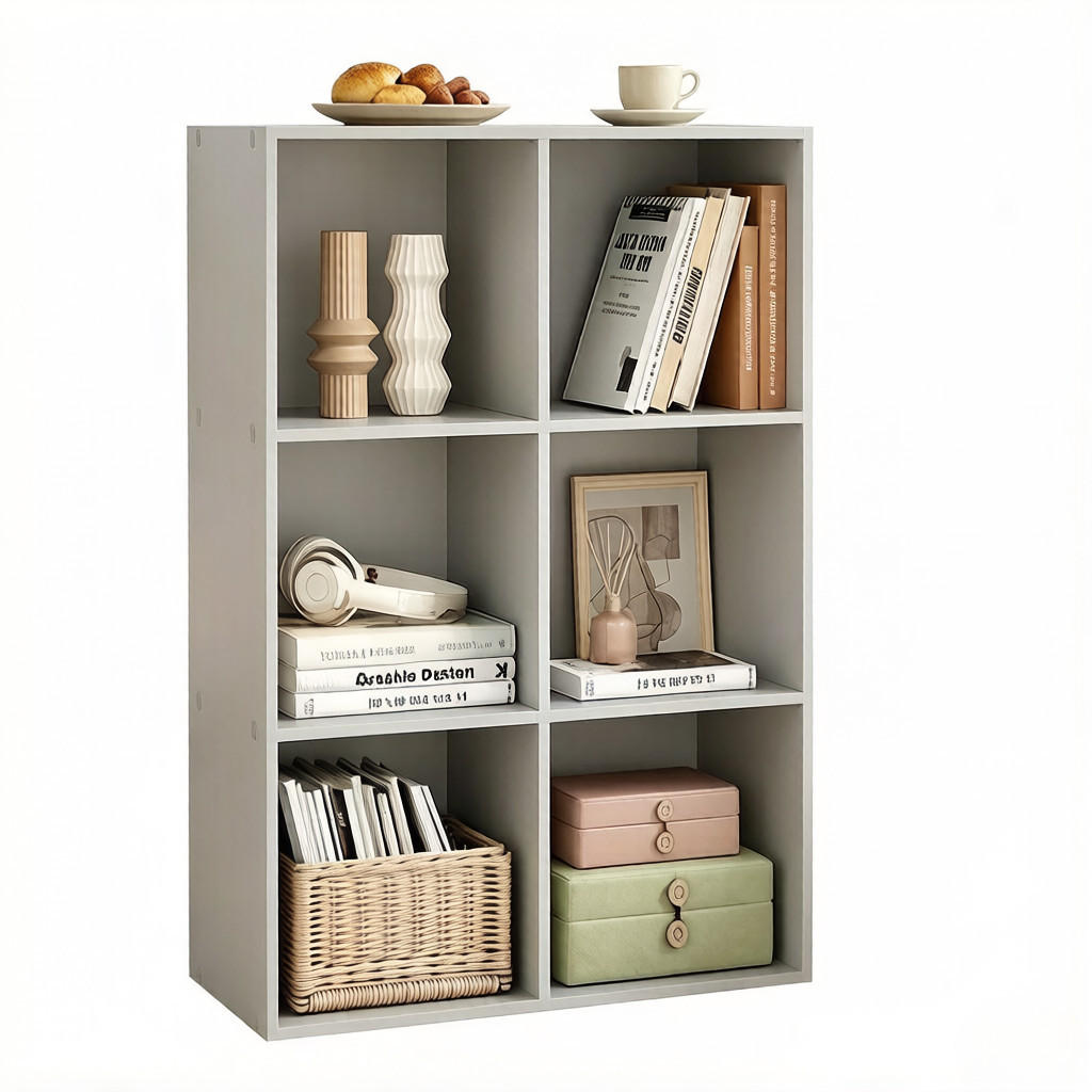 Pangivo Bücherregal Grau 29x89x59.6 cm