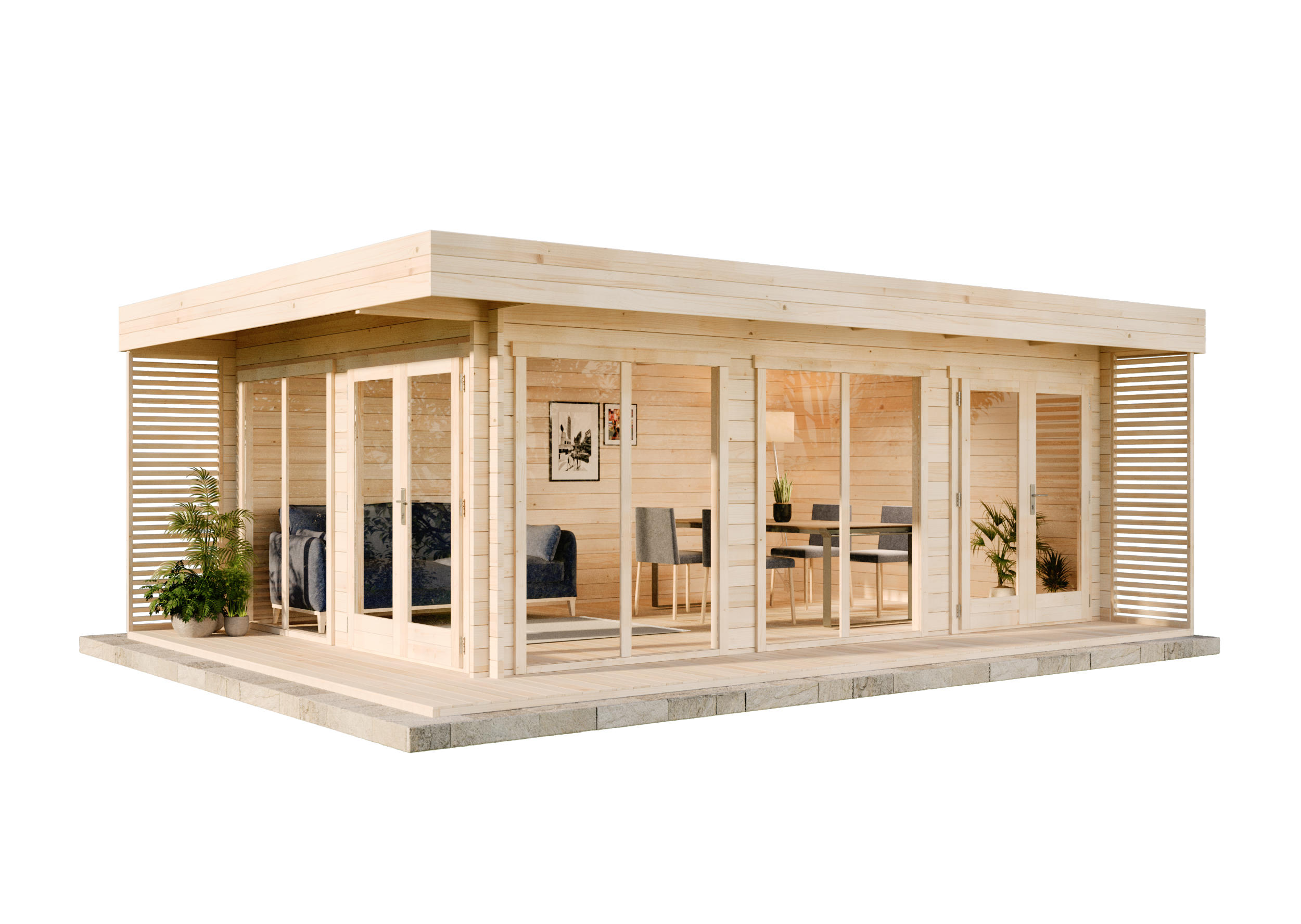 Alpholz Gartenhaus Natur 670x243x482 cm