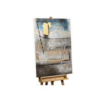 OLEJOMAĽBA 75/100 cm, Zvieratá - sivá, drevo/textil (75/100cm) - KUNSTLOFT