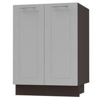 UNTERSCHRANK Bari D11/60 Lava / RAL 7040 fenstergrau 60 / 50 / 82cm - Dunkelgrau/Grau, Holz/Holzwerkstoff (60/82/50cm) - Feldmann-Wohnen