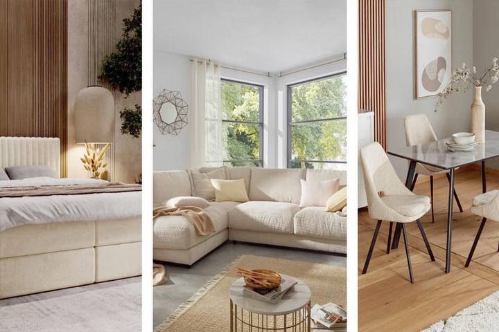 beige wohnraumideen
