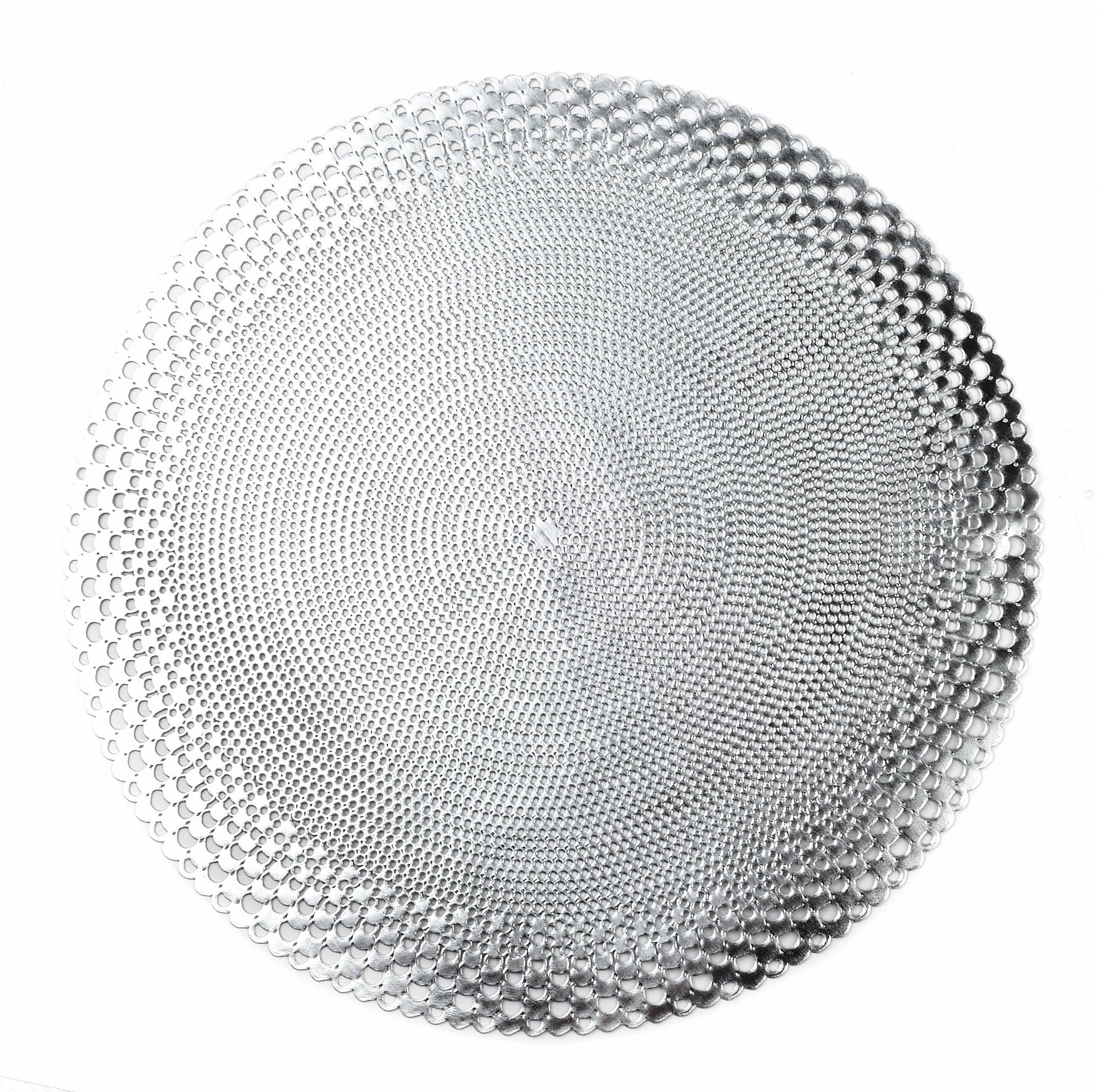 TISCHSET Mandy Silber 38/38/0.1 cm Kunstoff - Silberfarben, Kunststoff (38/38/0.1cm) - Mondex