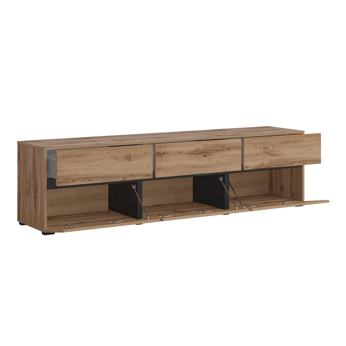 TV-MÖBEL Lilia Holz - Braun, Holzwerkstoff (180/48/40cm) - Petits-meubles