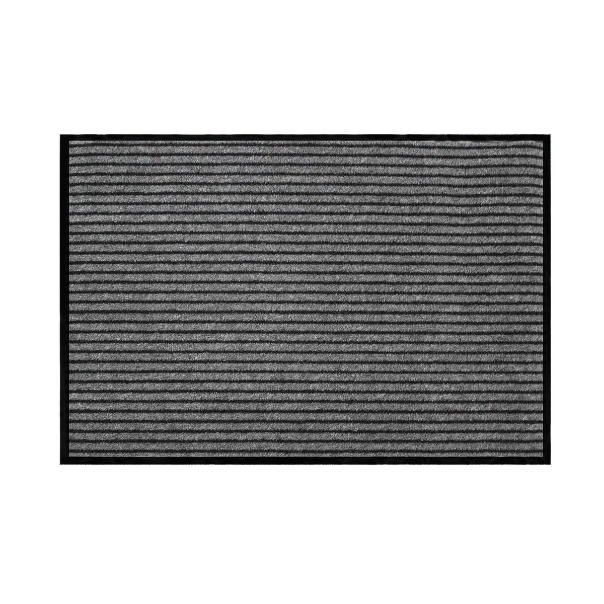 TÜRMATTE Graue Streifen staubabweisend - Anthrazit, Kunststoff (80/120cm) - Douceur d´intérieur
