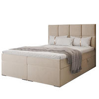 BOXBETT MAGNUS 160/200 cm mit Matratze und Topper, Hellbeige - Beige, Textil (160/200cm) - Idohome