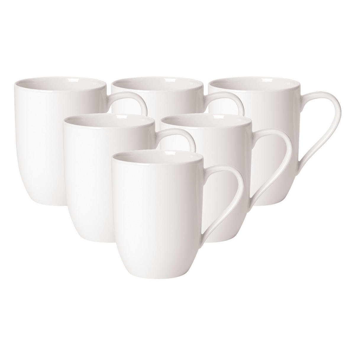 KAFFEEBECHER For Me weiß 290 ml 6er Set - Weiß, Keramik (0.29L) - Villeroy & Boch