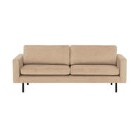 DREISITZER-SOFA Lioni-Kronos 35 - Creme, Holz/Textil (200/84/94cm)