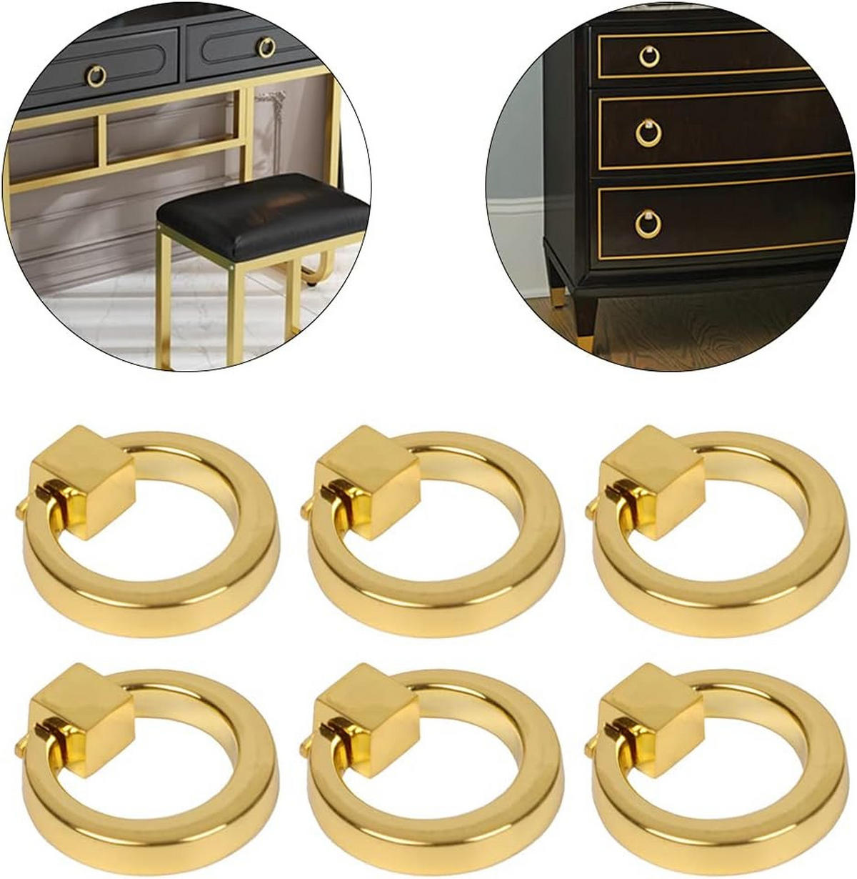 MÖBELGRIFF 1er-Set - Goldfarben, Metall (4/1/4.6cm)