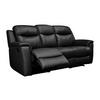 RELAXSOFA Leder 3-Sitzer - Schwarz - EVASION - Schwarz, Leder (205/100/96cm) - Vente-Unique