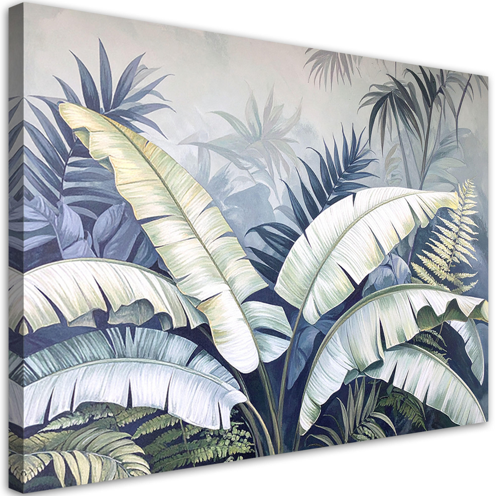 Feeby Leinwandbild, Blau 45x30 cm
