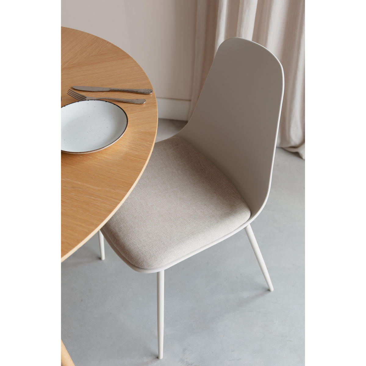 ESSZIMMERSTUHL Jeffrey Weiß - 4 er Set - Weiß, Kunststoff (49/88/48.5cm) - Housecraft Living