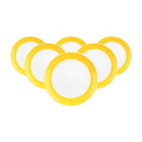 BROTTELLER Liberty Pure Colors Yellow Glow ø 17,5 cm 6er Set - Gelb, Keramik (17.7cm) - Seltmann Weiden