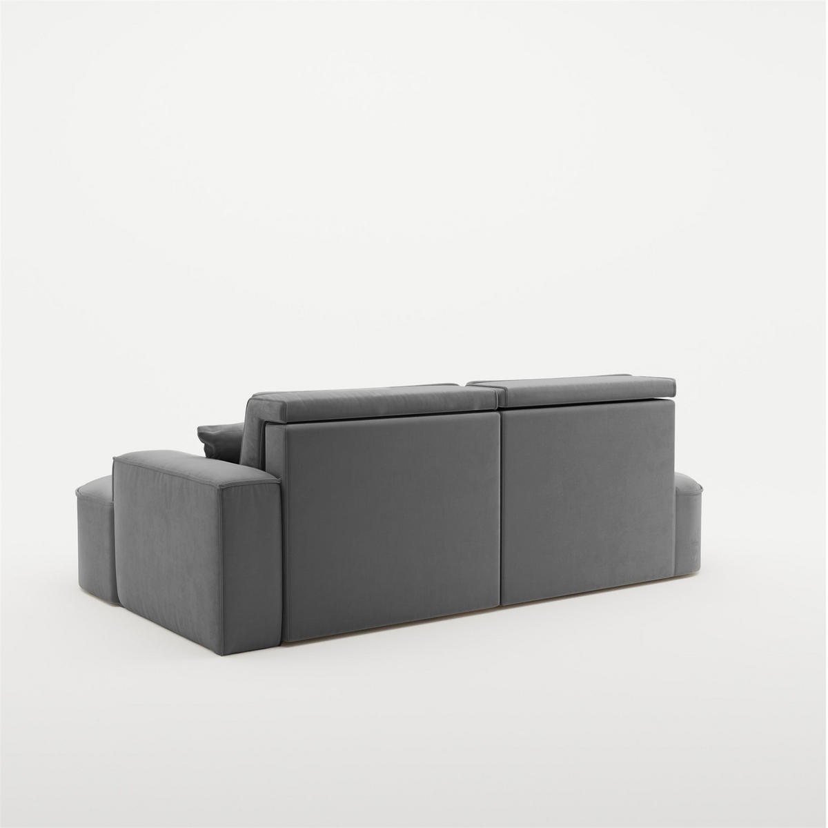 ECKSOFA Venedig Mit Schlaffunktion - Dunkelgrau, Holzwerkstoff/Textil (278/179cm) - Fun Möbel