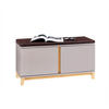 SCHUHBANK Khaki - Braun, Holz/Holzwerkstoff (90/47/34cm) - SoBuy