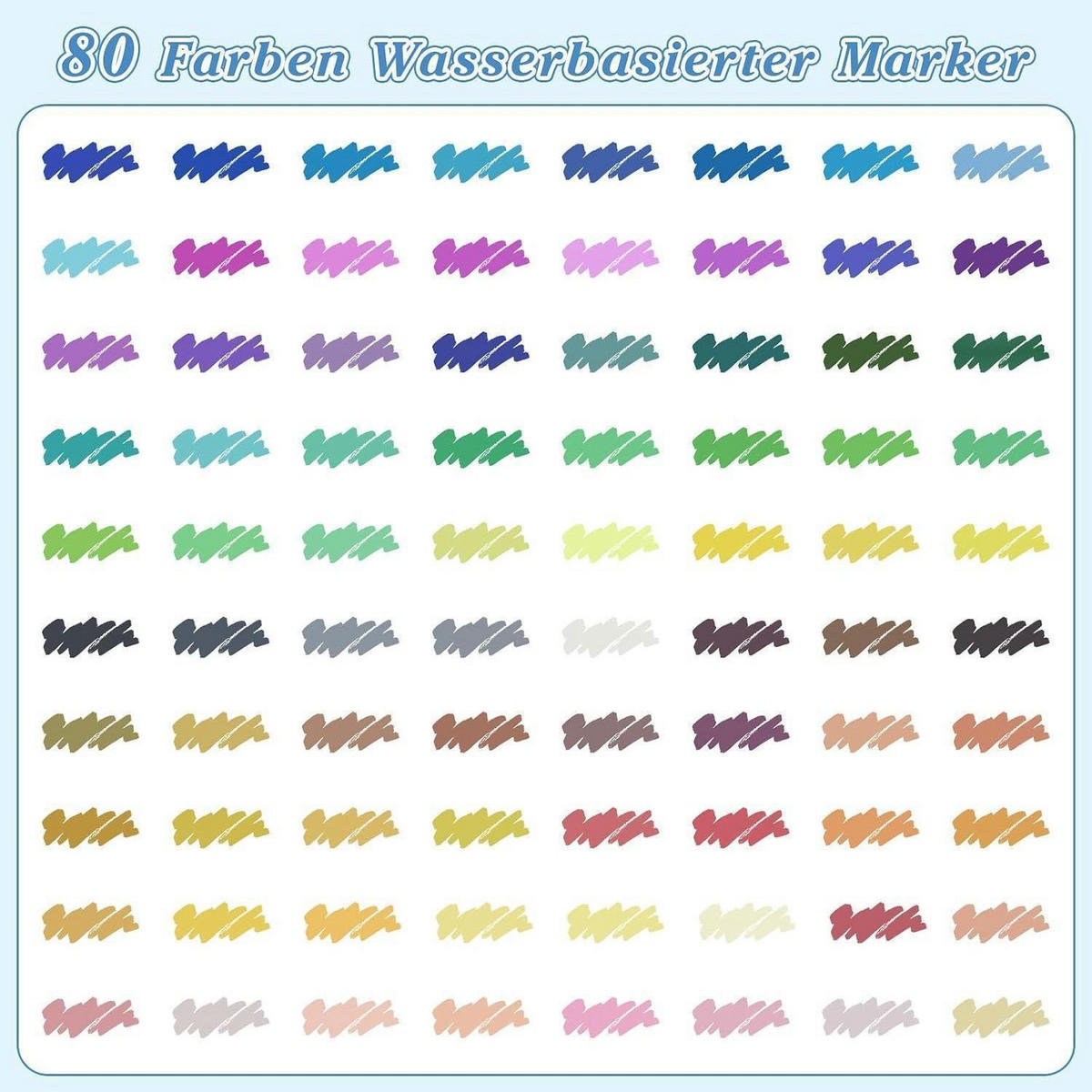 MARKER-SET 80-teiliges Set - Multicolor, Kunststoff (15/9/16cm)