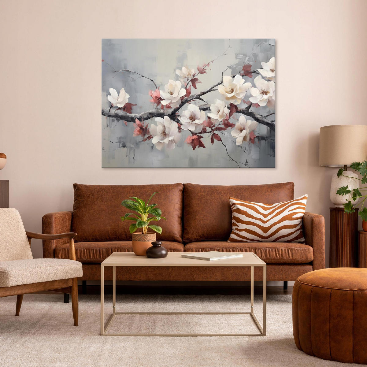 LEINWANDBILD Blumen 60x40 - Multicolor, Holzwerkstoff (60/40cm) - Wallarena