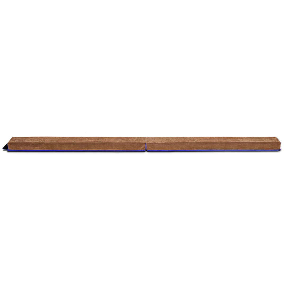 BALANCE Beam zusammenfaltbar Braun - Braun, Holz (15/240cm) - COSTWAY