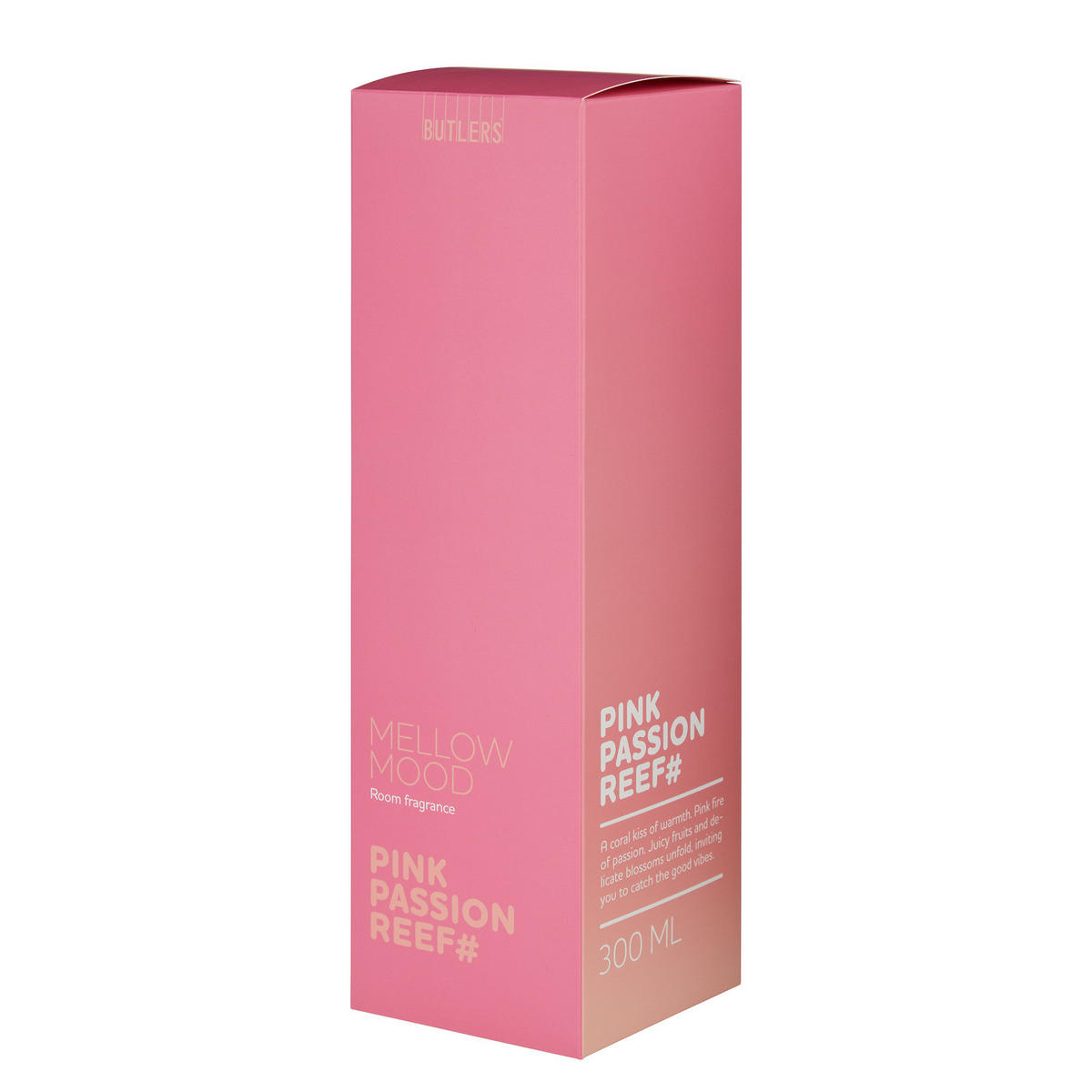 RAUMDUFT Mellow Mood Pink Passion Reef - Rot, Glas/Naturmaterialien (9/29/9cm) - Butlers
