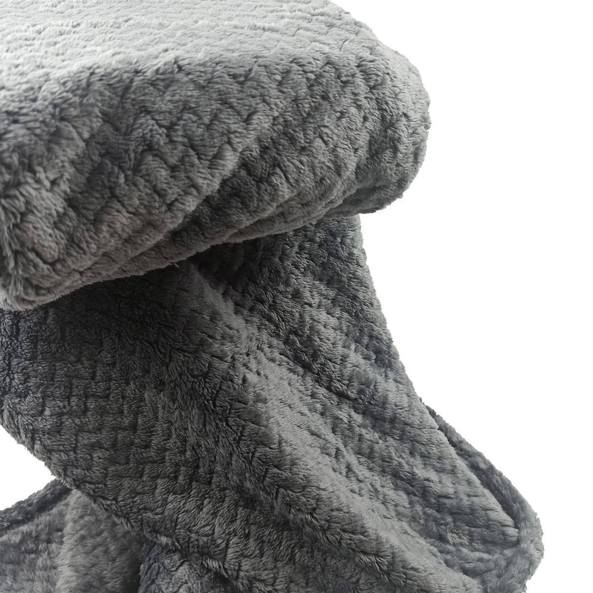 FLEECEDECKE Winter spirit 125/150 cm - Anthrazit, Textil (125/150cm)