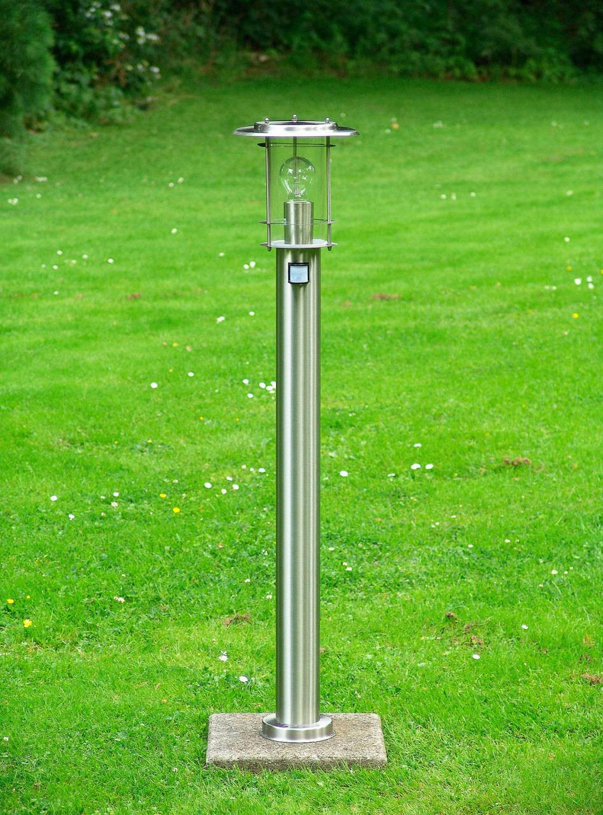 AUSSENSTANDLEUCHTE York 44799/82 - Edelstahlfarben, Metall (20/20/100cm) - Brilliant