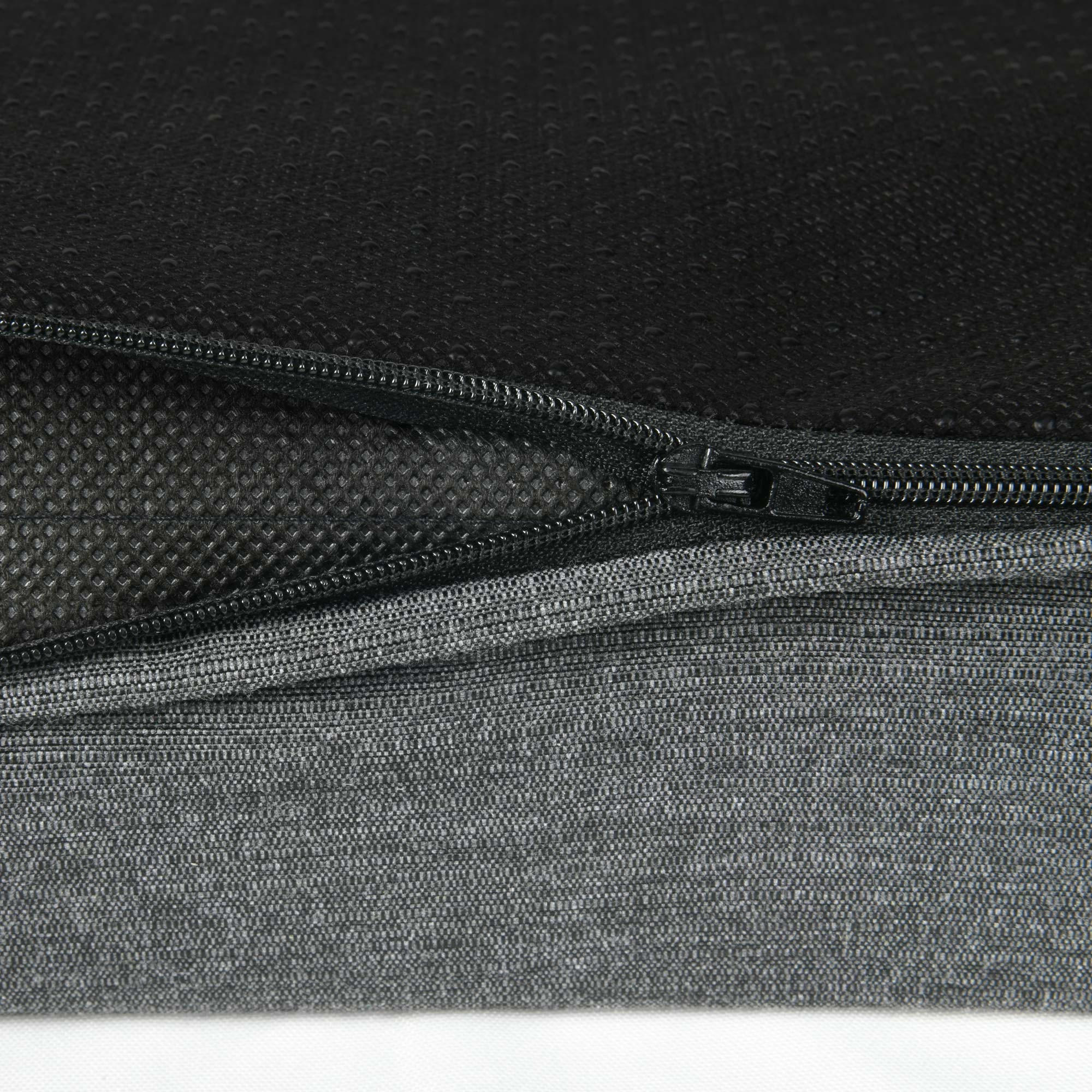 SITZKEILKISSEN BeauErgo 37/33,5 cm - Anthrazit, Textil (33.5/37cm)
