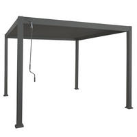 PERGOLA Alu 230x300x300cm Anthrazit - Anthrazit, Metall (300/230/300cm) - BERLINLODGE