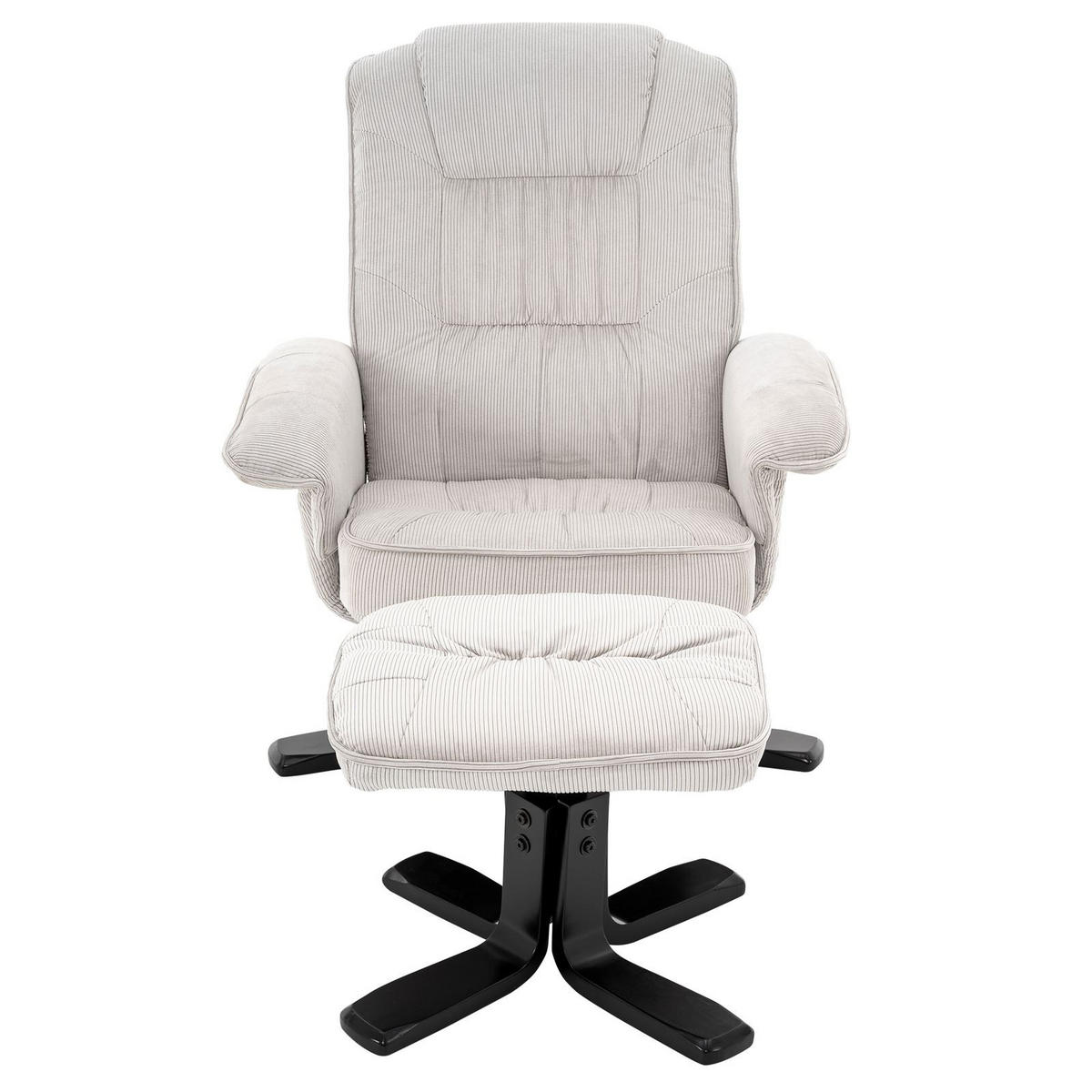 RELAXSESSEL CHARLY - Schwarz/Weiß, Textil (76/87/61cm) - IDIMEX
