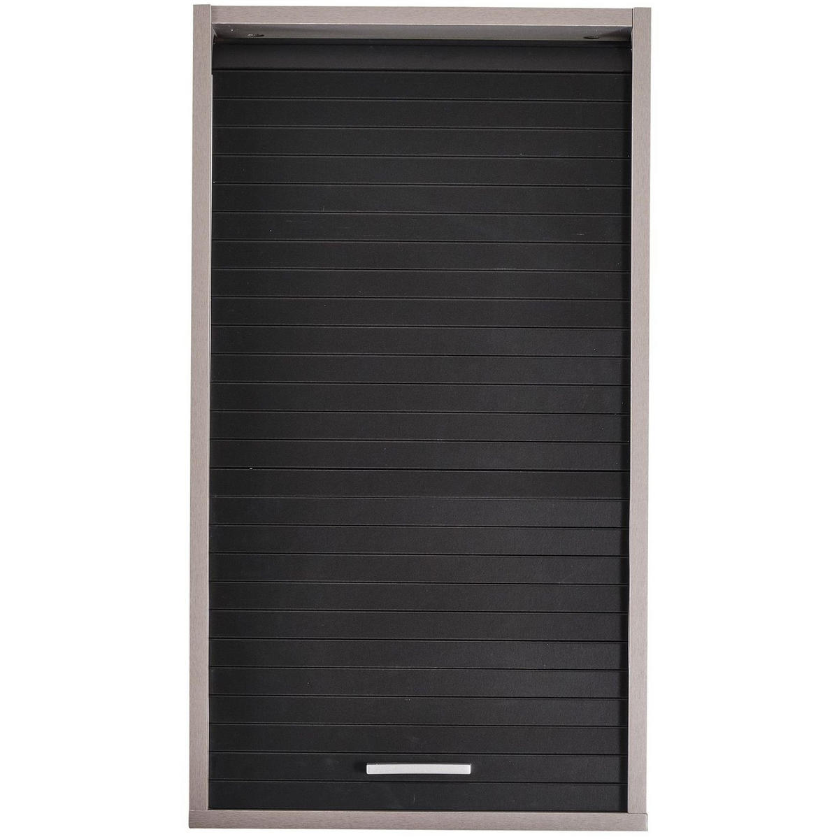 KÜCHENOBERSCHRANK mit Rolladentür 35/40/72cm - Alufarben, Holzwerkstoff (40/72/35cm) - Simmob