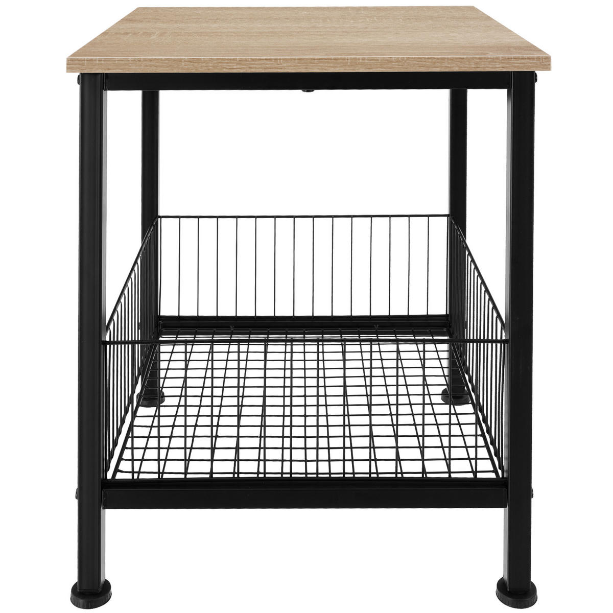 BEISTELLTISCH Grimsby,40 x 40 x 55,5 cm,Industrial Holz hell, Eiche Sonoma - Naturfarben, Holzwerkstoff (40/40/55.5cm) - tectake